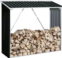 DURAMAX Ger&auml;tehaus Metall Kaminholzregal Holzlager 162 x 182 x 74 cm, BxT:...