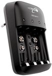 HEITECH Promotion GmbH Stecker Ladeger&auml;t Schnellladefunktionen f&uuml;r AA/AAA Akku und