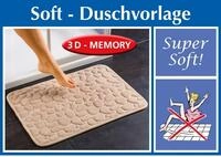 Maximex Badematte Soft Duschvorlage Farbe beige R&uuml;ckseite rutschfest Gr&ouml;&szlig;e: 60 x