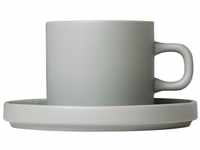 blomus Tasse PILAR Mirage Grey Set 2 Kaffeetassen 4tlg., Keramik