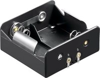 Goobay 2x Batteriehalter - L&ouml;tfahne (U) &ndash; Batterie Halterung Elektronik (Kun