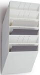 DURABLE Stehsammler Prospektspender Flexiboxx 6 A4 quer 6 F&auml;cher wei&szlig;