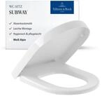 Villeroy & Boch WC-Sitz Subway, Toilettendeckel mit Absenkautomatik, aus...