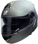 R&Ouml;MER HELME Motorradhelm RO20056 - Klapphelm mit integriertem Sonnenvisier -Titanium