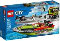 LEGO&reg; LEGO&reg; City 60254 Rennboot-Transporter Konstruktionsspielsteine, (238 St)