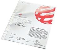 LEITZ Prospekth&uuml;lle Premium 4734, 100 St&uuml;ck, glasklar, Format A4, 4-fach-Lochung,