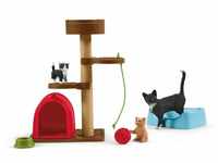 Schleich Farm World Spielspaß für niedliche Katzen, Spielfigur (42501)