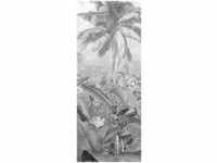 Komar Vliestapete Amazonia Black and White Panel, (1 St), 100x250 cm (Breite x
