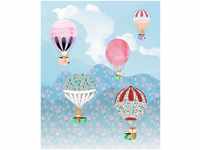 Komar Vliestapete Happy Balloon, (1 St), (Breite x Höhe), Vliestapete, 100 cm