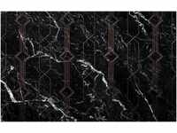 Komar Vliestapete Marble Black, (1 St), 400x250 cm (Breite x Höhe),...