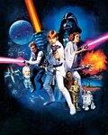 Komar Vliestapete Digitaldruck Vlies - Star Wars Poster Classic 1 - Gr&ouml;&szlig;e 200 x 250