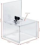 Sigel Aufbewahrungsbox Aktionsbox / Spendenbox / Loxbox abschlie&szlig;bar, Acryl, 15 x