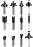kwb Bohrer- und Bit-Set kwb Oberfr&auml;ser-Set, 12-teilig, (V-Nutfr&auml;ser,