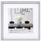 Walther Bilderrahmen Kunststoffrahmen Steel Style ES330S 30x30cm silber