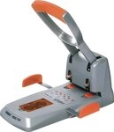 Rapid Locher Superlocher HDC150 150 Blatt mit Anschlagschiene silber/orange