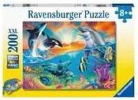 Ravensburger Puzzle Kinderpuzzle 200 XXL Teile - Ozeanbewohner, Puzzleteile