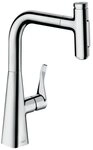 hansgrohe K&uuml;chenarmatur hansgrohe 240 Metris Select M71, ausziehbarer Schlauch...