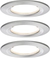 Paulmann LED Einbauleuchte LED Einbauleuchte Coin Basisset starr IP44 rund 78mm...