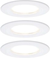 Paulmann LED Einbauleuchte LED Einbauleuchte Coin Basisset starr IP44 rund 78mm...