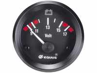EQUUS 842060 Kfz Einbauinstrument Voltmeter Messbereich 9 - 17V Standart Gelb,...
