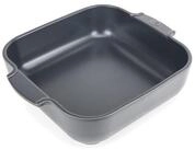 PEUGEOT Auflaufform APPOLIA Keramik 28cm Quadratisch Schiefergrau, Keramik,...