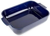 PEUGEOT Auflaufform APPOLIA Keramik 32cm Rechteckig Blau Ofen Sp&uuml;lmasc,...