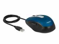 Delock Optische 5-Tasten Maus USB Typ-A blau Maus