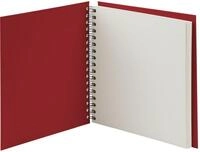 Fotoalbum Fotoalbum Whire-O 60 Seiten 230x230mm rot/offwhite