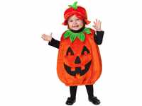 Amscan Kostüm Halloween Babykostüm Kleiner Kürbis mit Hut, 12-2