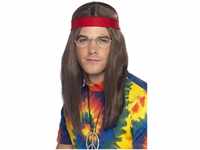 Smiffys Kostüm Hair Hippie Accessoire-Set