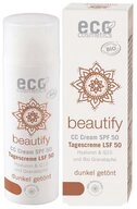 Eco Cosmetics Get&ouml;nte Gesichtscreme OPC, Q10 & Hyaluron - LSF50 CC Creme dunkel 50ml
