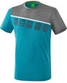 Erima T-Shirt 5C (100% Polyester) blau/grau Herren