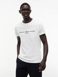 T-Shirt TOMMY HILFIGER "TOMMY FLAG HILFIGER TEE", Herren, Gr. XL (54), wei&szlig; (snow