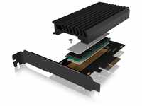 ICY BOX PCIe-Karte, 1x M.2 PCIe (NVMe) SSD zu PCIe 4.0 x4 über M-Key Sockel...