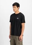 Alpha Industries Rundhalsshirt BASIC T SMALL LOGO Baumwolle, regular fit