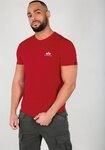 Alpha Industries Rundhalsshirt BASIC T SMALL LOGO Baumwolle, regular fit