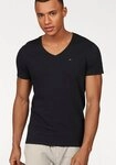 Tommy Jeans T-Shirt TJM ORIGINAL JERSEY V NECK TEE mit V-Ausschnitt und dezenter
