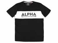 Alpha Industries T-Shirt ALPHA INDUSTRIES Men - T-Shirts Alpha Inlay T, schwarz