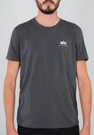 Alpha Industries Rundhalsshirt BASIC T SMALL LOGO Baumwolle, regular fit