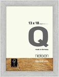 nielsen Bilderrahmen Holzrahmen 6532007 Quadrum 13x18cm silber