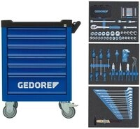 Gedore Werkzeugkoffer WSL-M-TS-172 Wkz.Wagen WORKSTER mit Sortiment 172 teilig