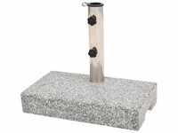 vidaXL Sonnenschirmständer Granit 25kg grau (43725)