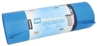 PAPSTAR M&uuml;llbeutel M&uuml;lls&auml;cke, LDPE 120 l 110 cm x 70 cm blau 45 my 200 Stk