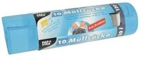 PAPSTAR M&uuml;llbeutel, 10 St&uuml;ck/ Rolle, mit Zugband, 120 Liter, blau, rei&szlig;fest,