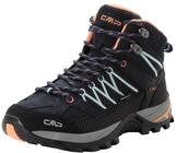 Wanderschuh CMP "RIGEL MID WMN WP TREKKING SHOES", Damen, Gr. 37, blau (b.blau,