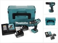 Makita Schlagbohrmaschine DHP 483 RTJ Akku Schlagbohrschrauber 18V 40Nm im Makpac +
