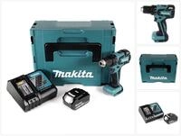 Makita Akku-Schrauber DDF 459 RG1J Akku Bohrschrauber 18V 45Nm im Makpac + 1x...