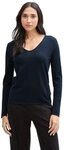 TOM TAILOR V-Ausschnitt-Pullover Regular mit V-Ausschnitt