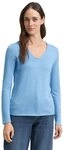 TOM TAILOR V-Ausschnitt-Pullover aus Feinstrick