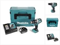 Makita Akku-Schlagbohrschrauber DHP 484 RF1J 18V Li-ion im Makpac inkl. 1x 3,0...